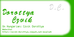 dorottya czvik business card